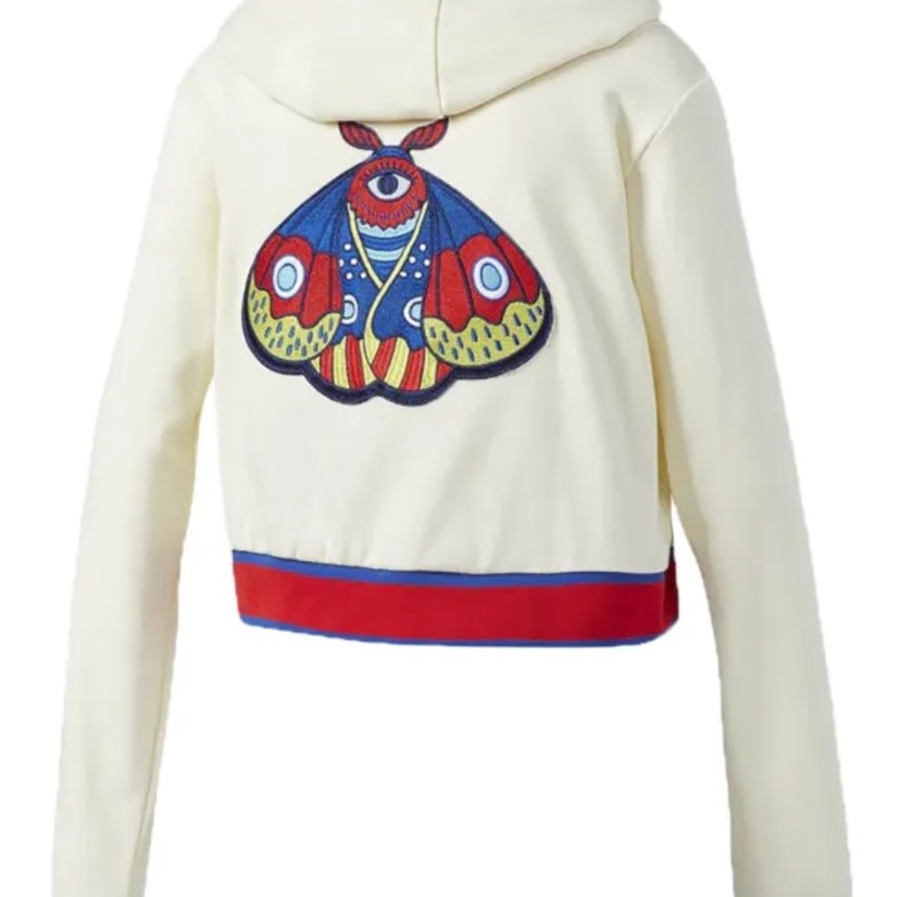 Adidas Cream Hoodie and Black Pants Set - Picture 6 of 16